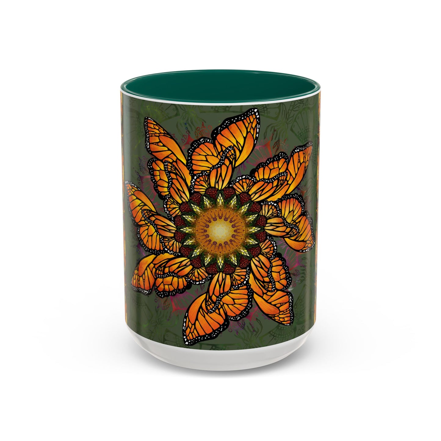 Pacio, Adam - Monarch Butterfly Mandala - Colorful Accent Mugs
