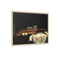 Cézanne, Paul - Still Life with Bread and Eggs (1865) - Matte Canvas, Framed