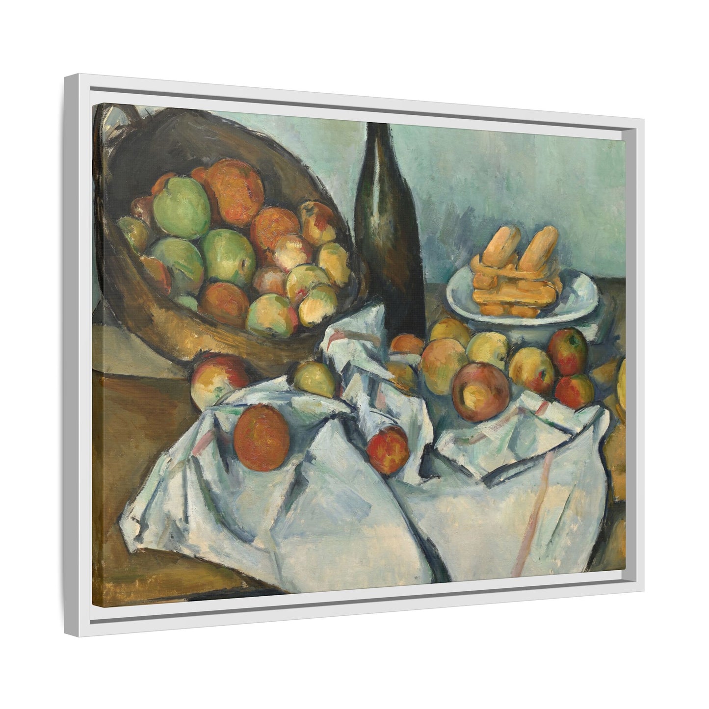 Cézanne, Paul - Basket of Apples (1893) - Matte Canvas, Framed