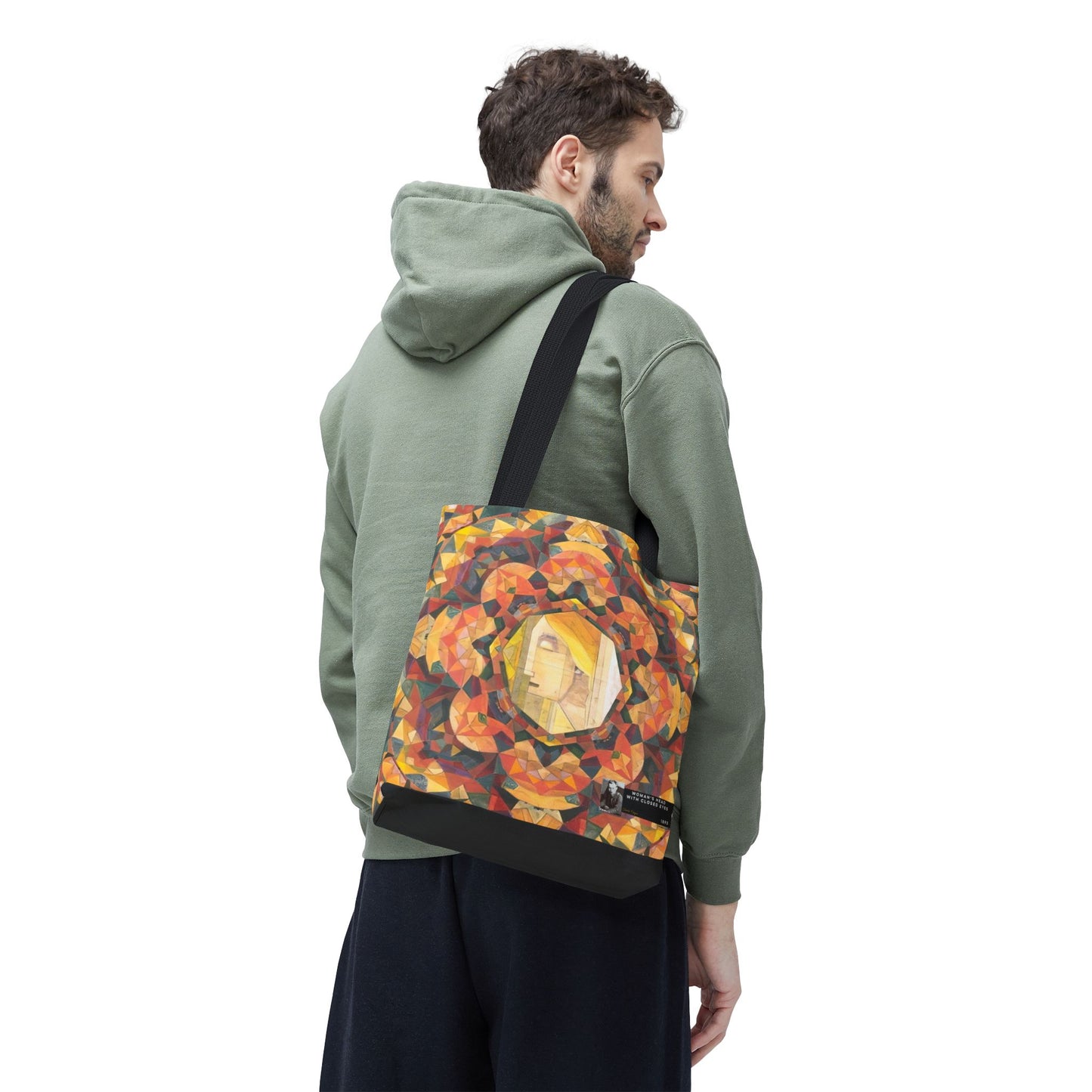 Filiger, Charles - Woman’s Head with Closed Eyes (1893) - Tote Bag