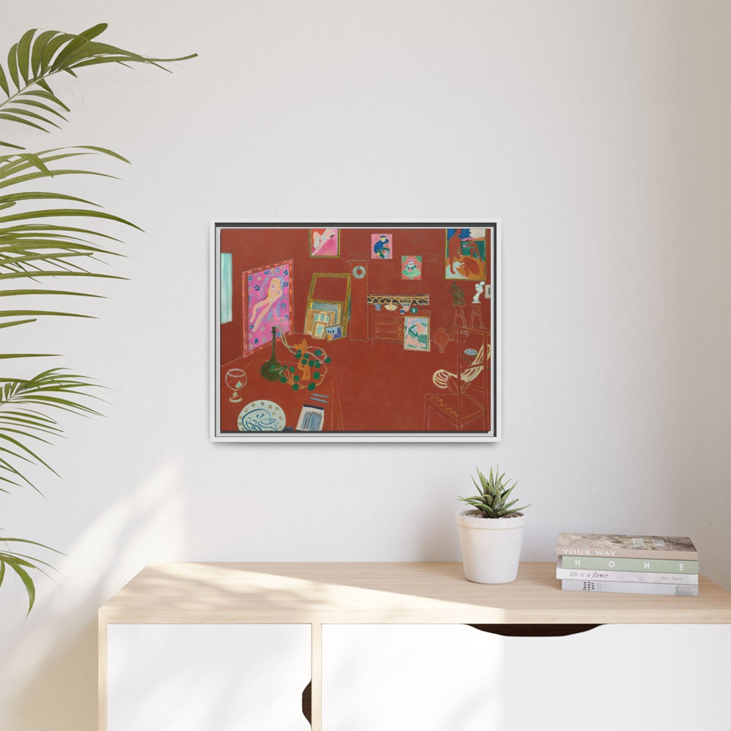 Matisse, Henri - The Red Studio (1911) - Matte Canvas, Framed