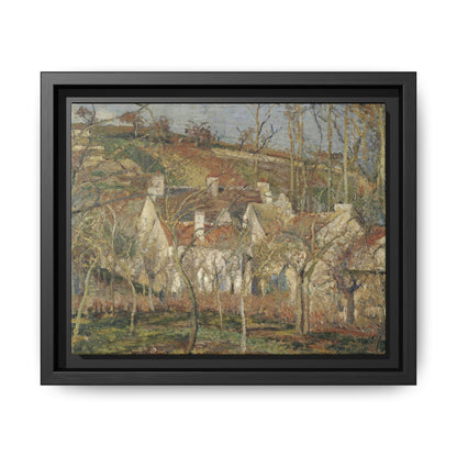 Pissarro, Camille - Red Roofs, Corner of a Village in Winter (1877) - Matte Canvas, Framed