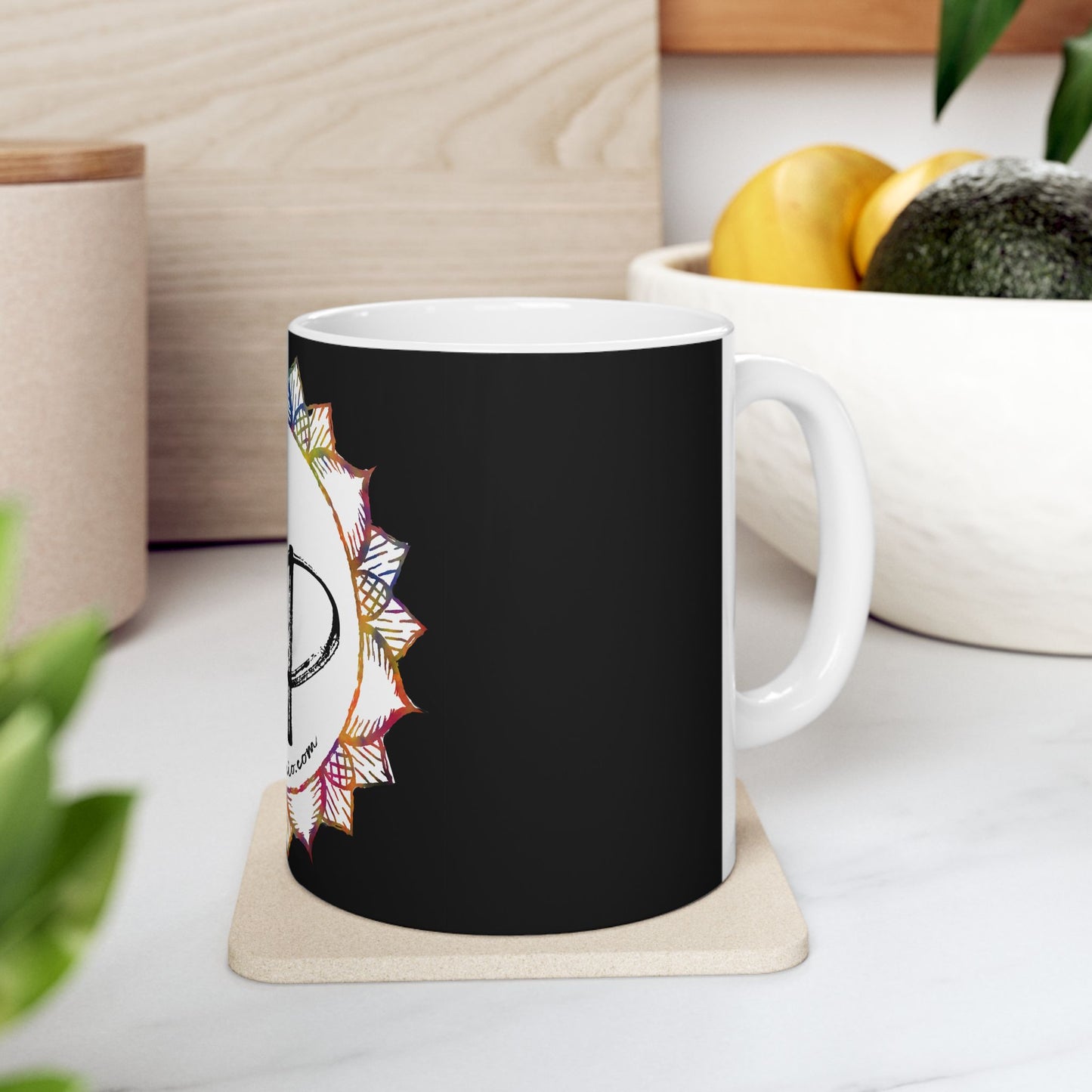 AdamPacio.com Logo - White - Ceramic Mug
