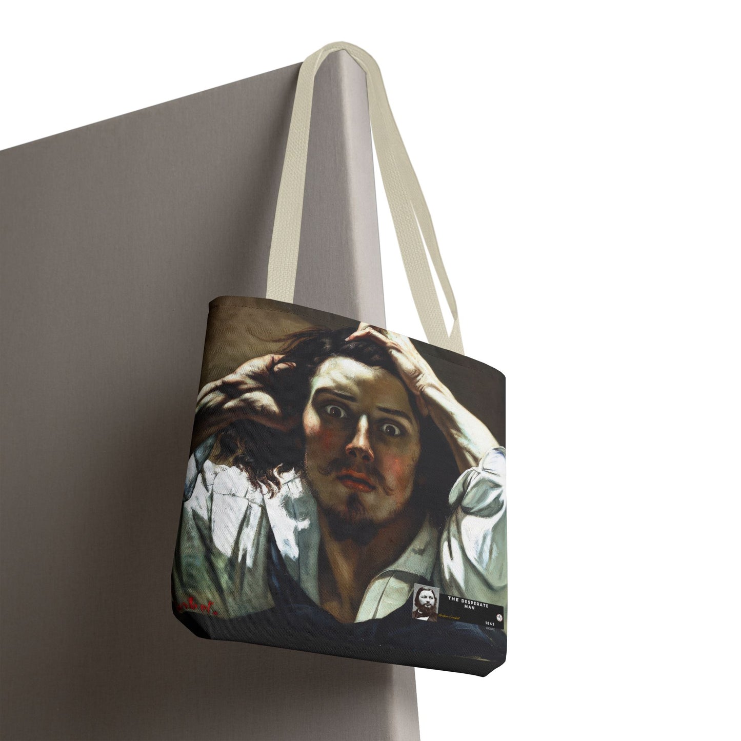 Courbet, Gustave - The Desperate Man (1843) - Tote Bag