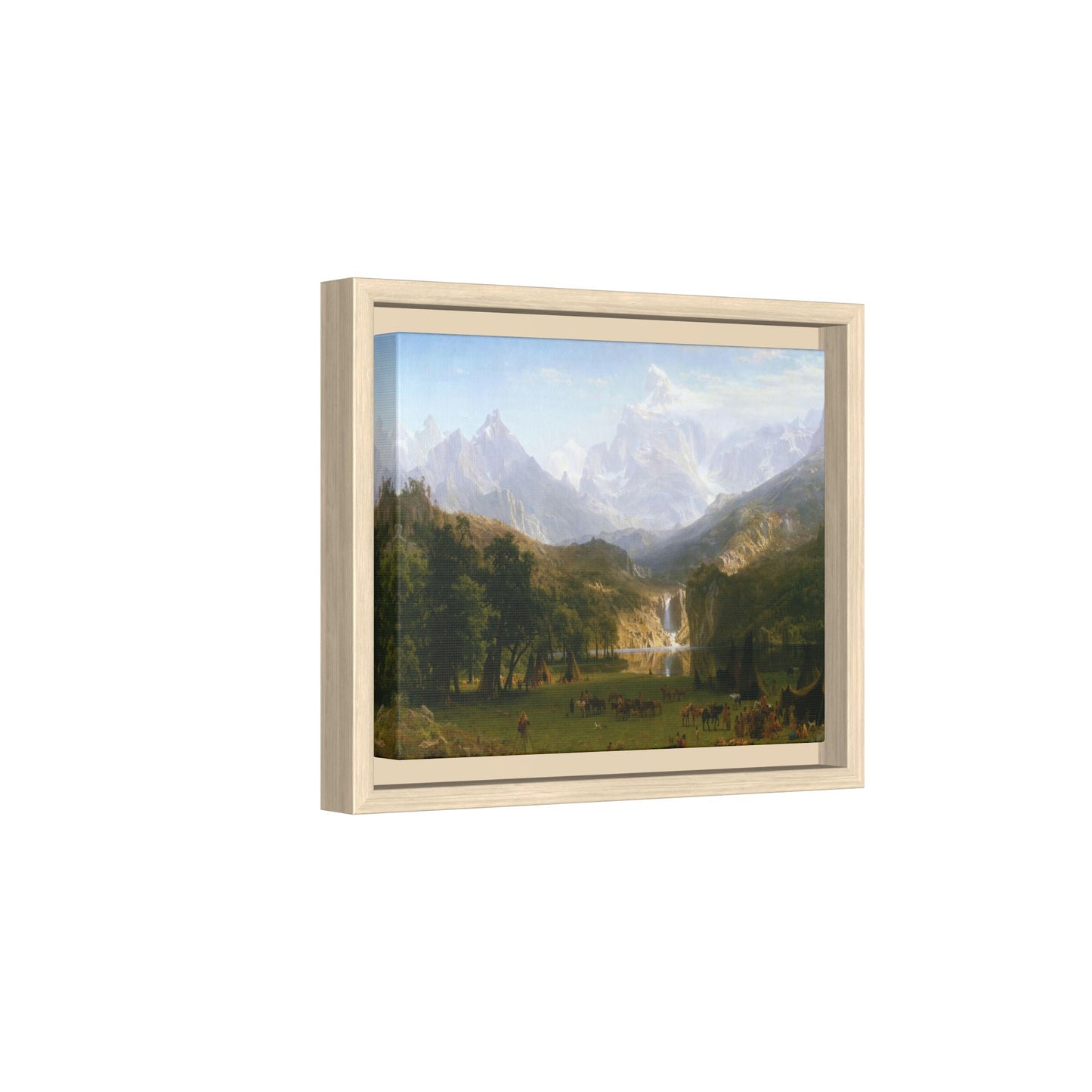 Bierstadt, Albert - The Rocky Mountains, Lander’s Peak (1863) - Matte Canvas, Framed