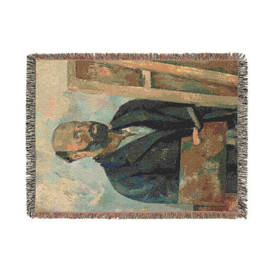 Cézanne, Paul - Portrait of the Artist with a Palette (1890) - Woven Blanket