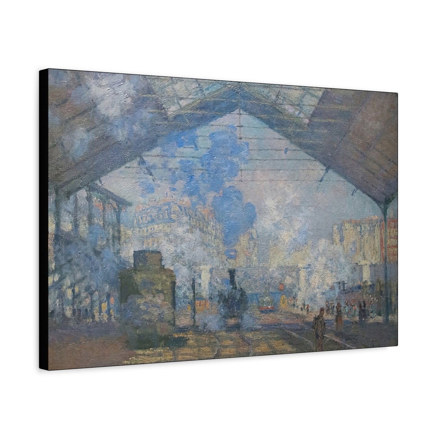 Monet, Claude - Le Gare Saint-Lazare (1877) - Canvas Block, unframed