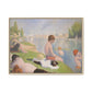 Seurat, Georges - Bathers at Asnières (1884) - Matte Canvas, Framed
