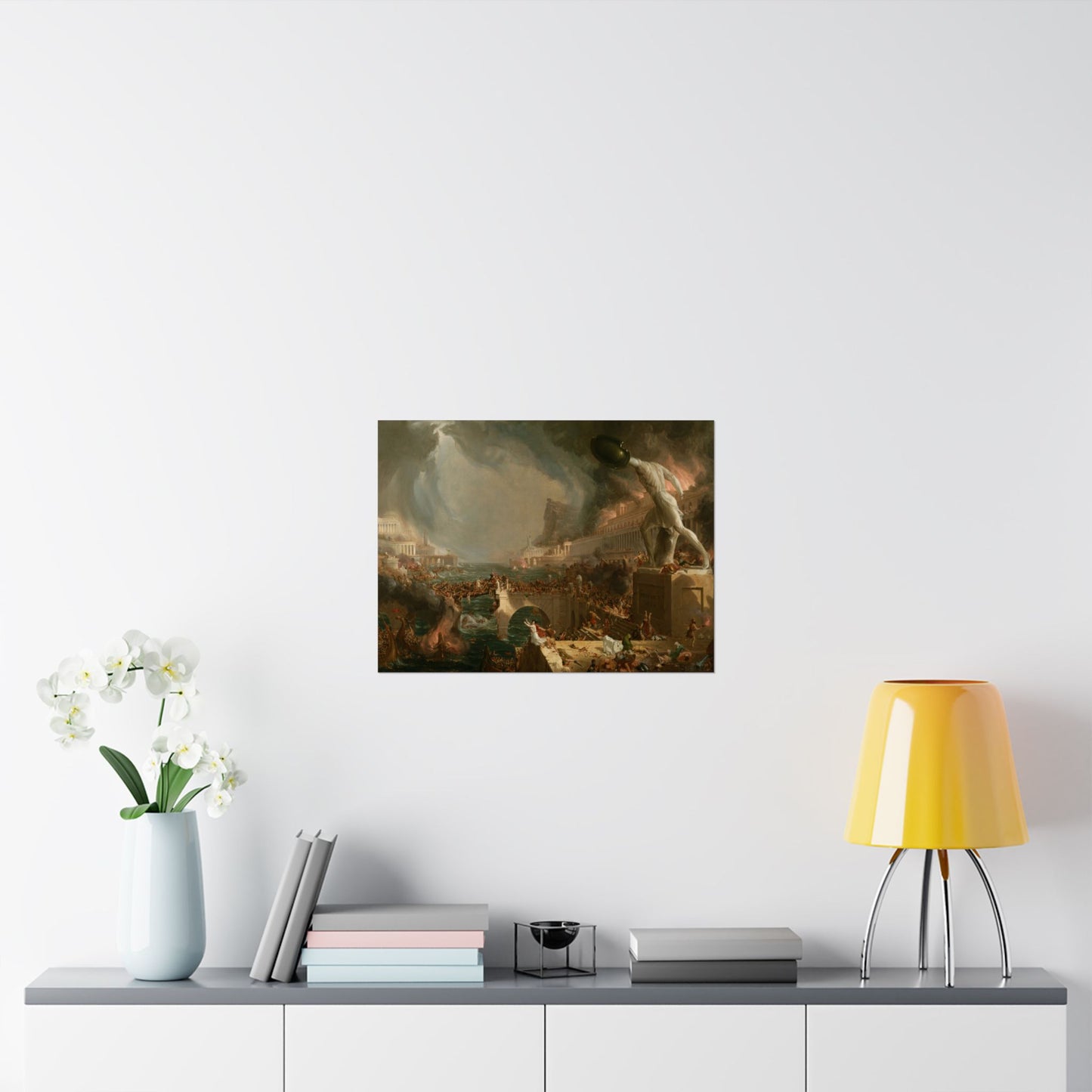 Cole. Thomas - The Course of Empire: Destruction (1836) - Satin Posters