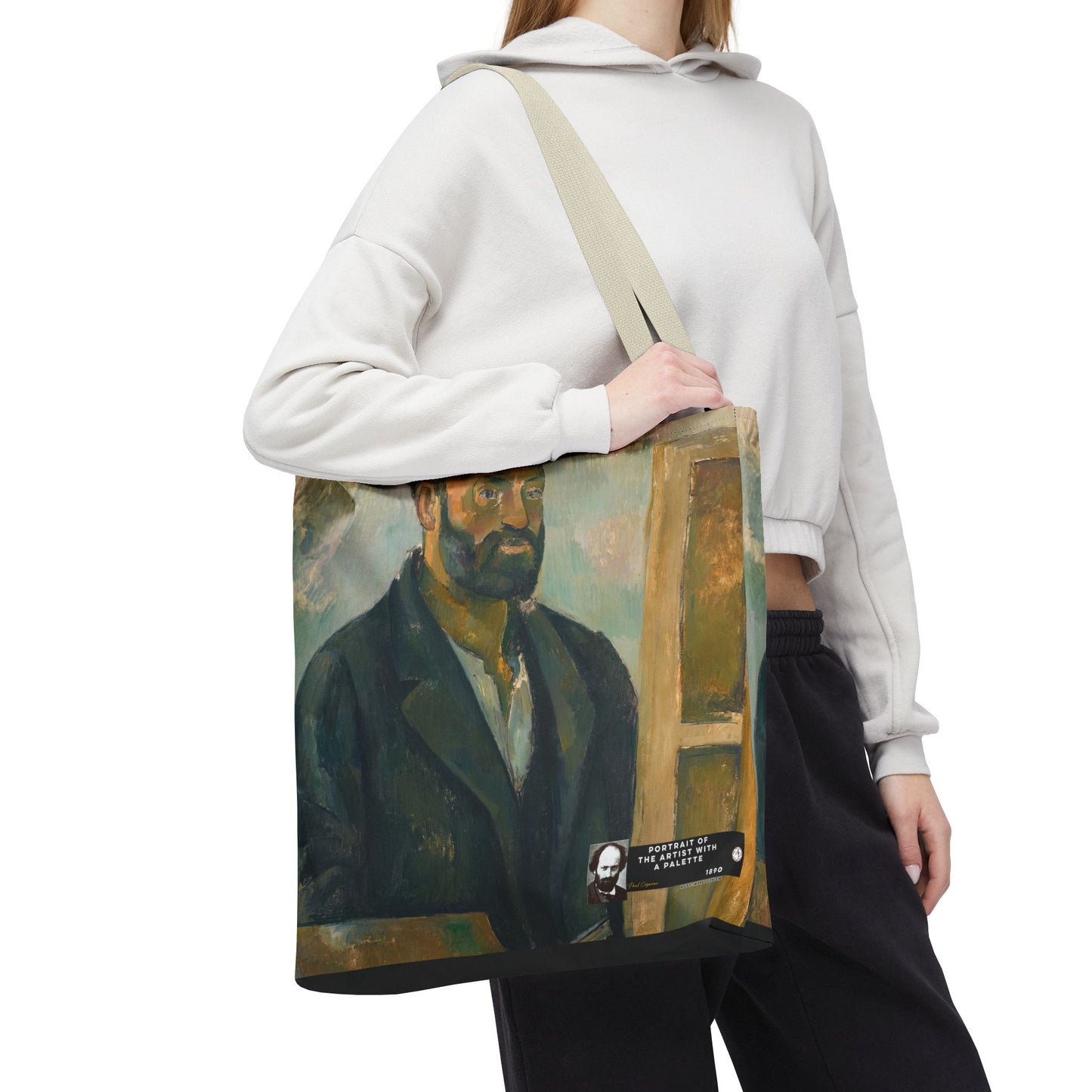 Cézanne, Paul - Portrait of the Artist with a Palette (1890) - Tote Bag
