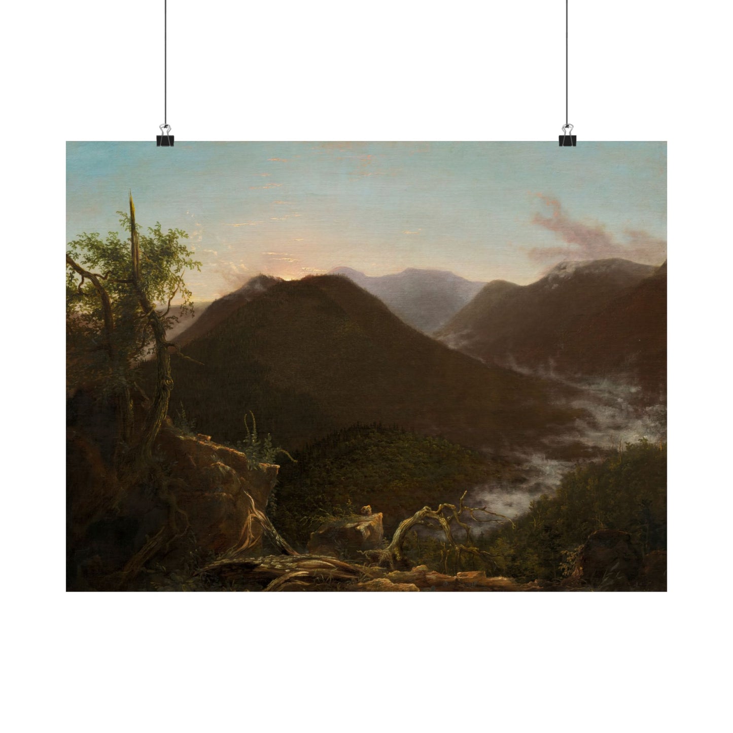 Cole. Thomas - Sunrise in the Catskills (1826) - Satin Posters