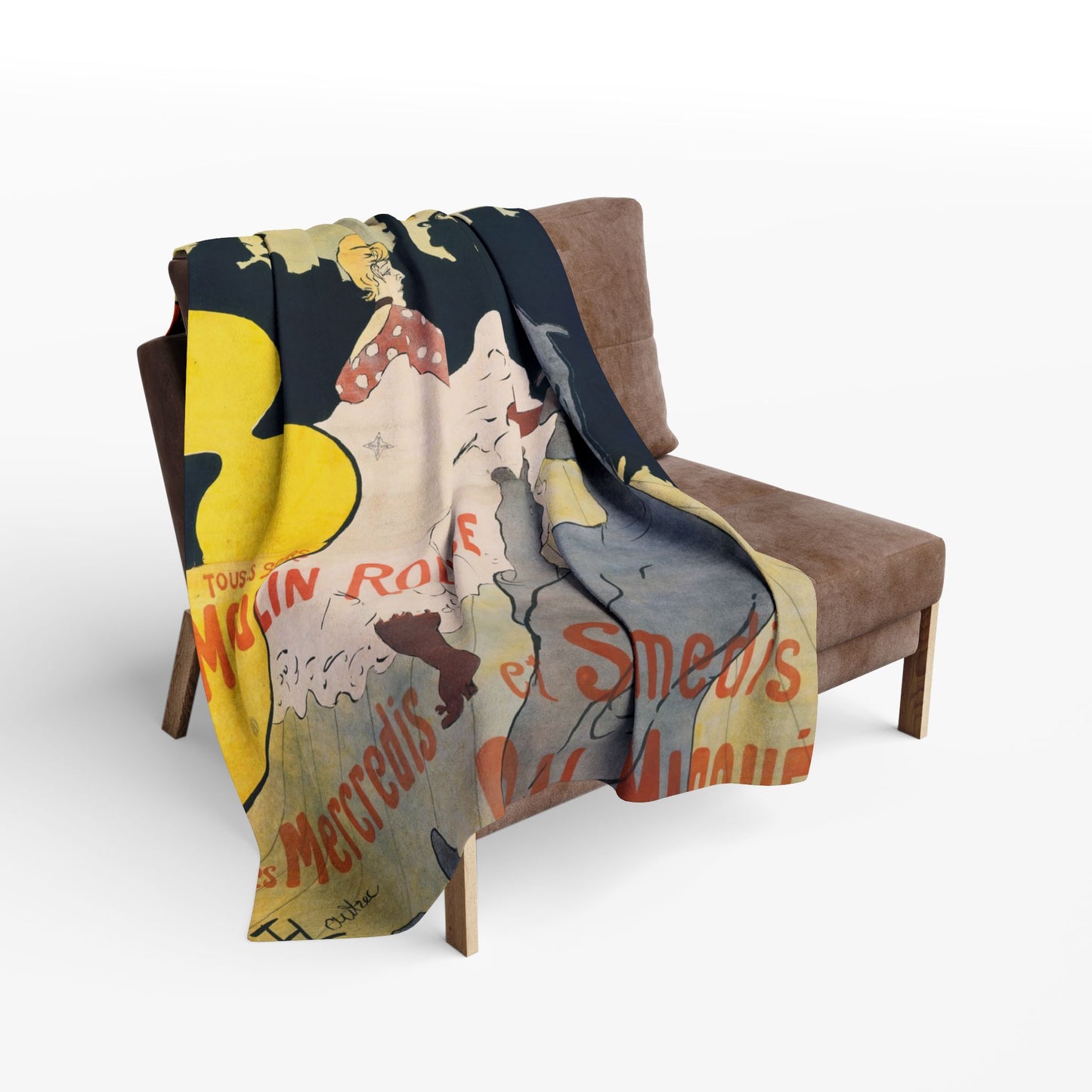 Toulouse-Lautrec, Henri - Moulin Rouge - La Goulue (1891) - Arctic Fleece Blanket