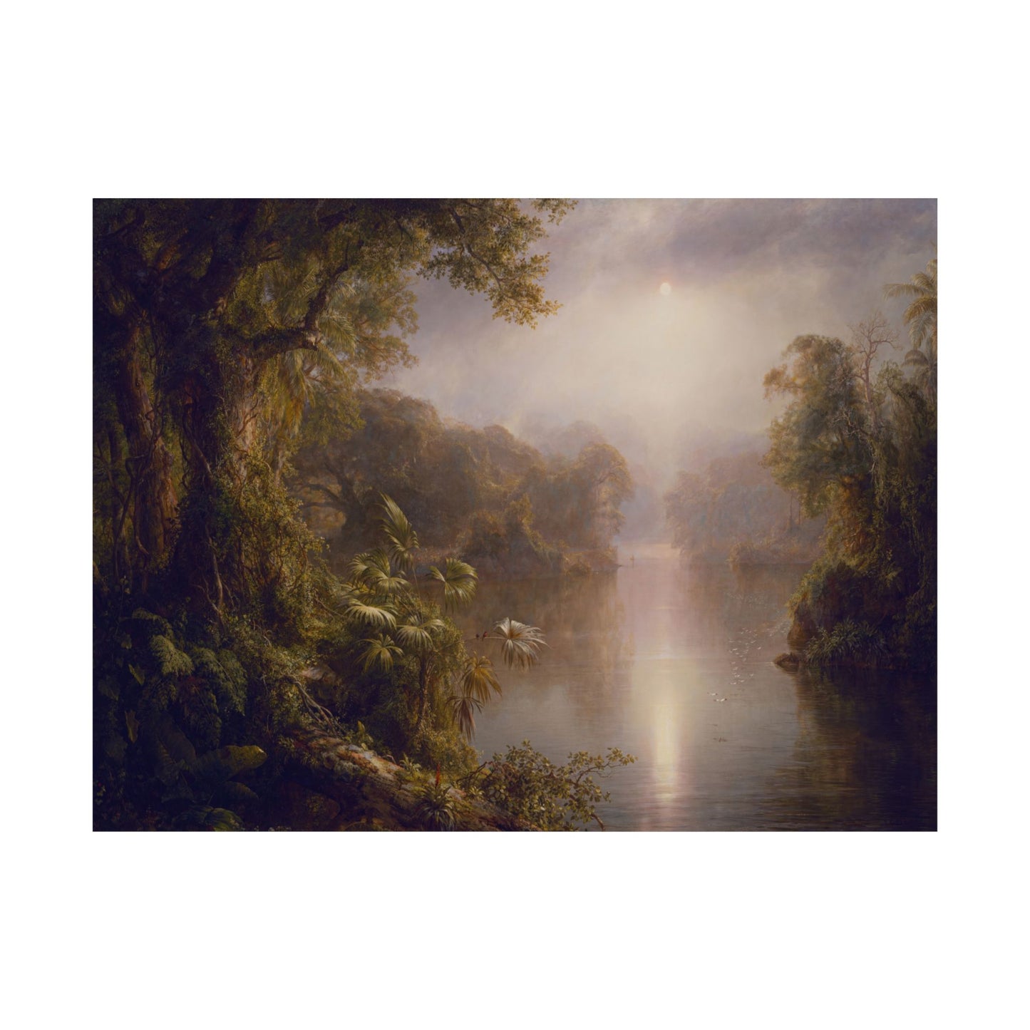 Church, Frederic Edwin - Morning in the Tropics -  Later version  (1877) - Satin Posters