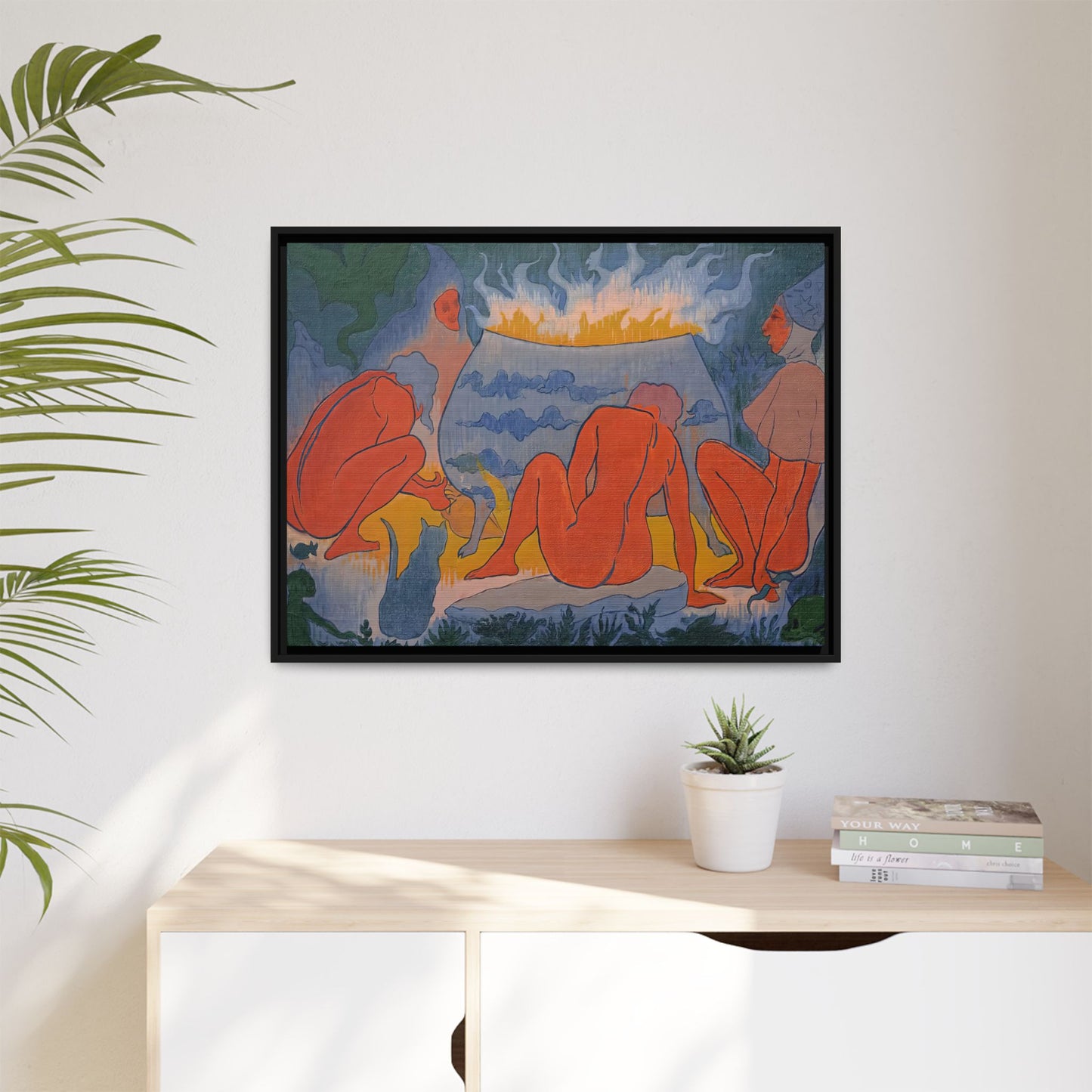 Ranson, Paul - Witches Around the Fire (1891) - Matte Canvas, Framed