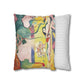 Matisse, Henri - The Joy of Life (1905) - Suede Square Pillowcase