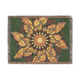 Monarch Butterfly Mandala - Woven Blanket