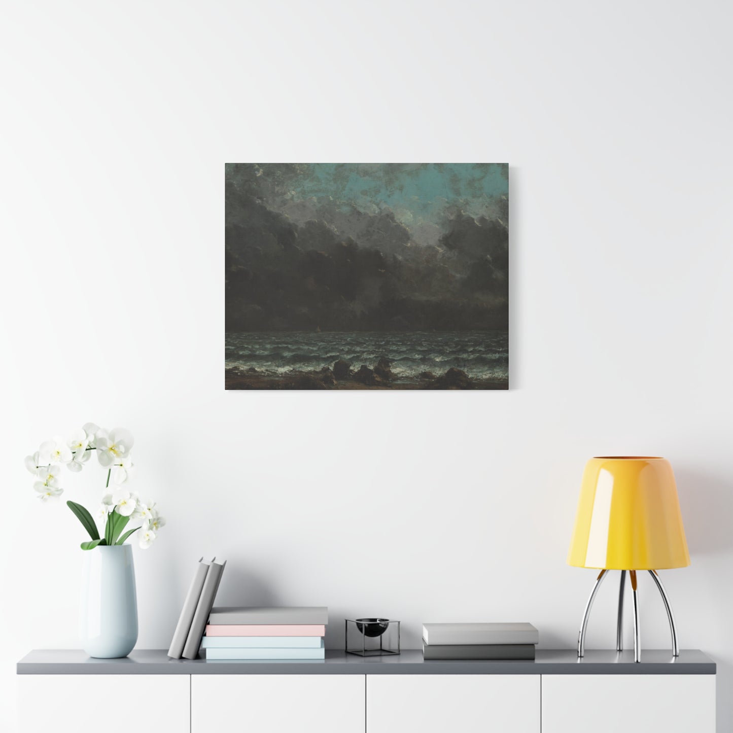 Courbet, Gustave - The Sea (1865) - Canvas Block, unframed