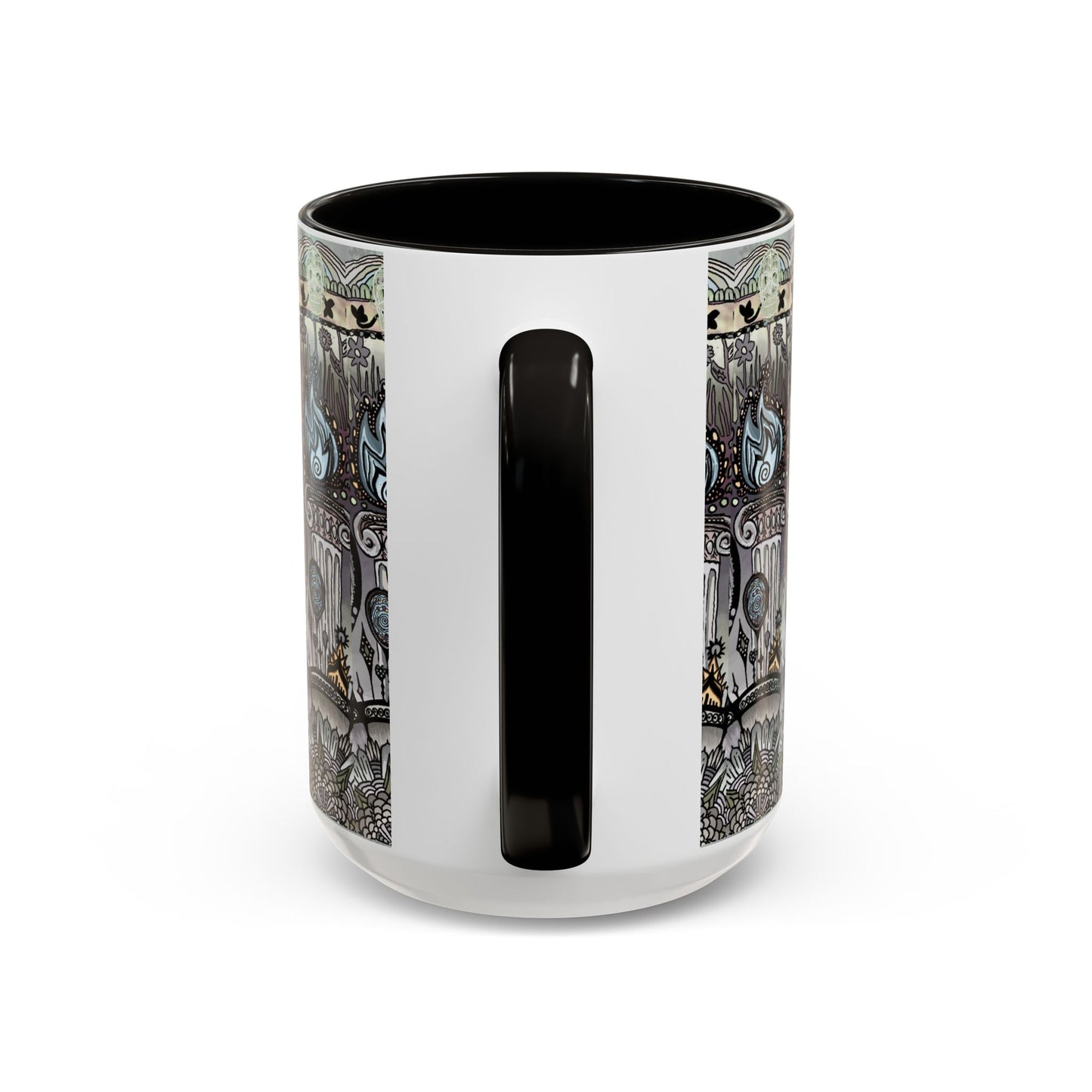 Pacio, Adam - Memento Mori Mandala - Colorful Accent Mugs