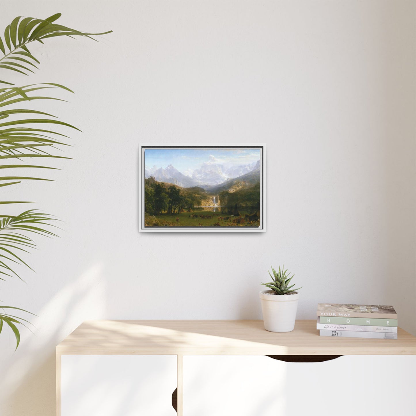 Bierstadt, Albert - The Rocky Mountains, Lander’s Peak (1863) - Matte Canvas, Framed