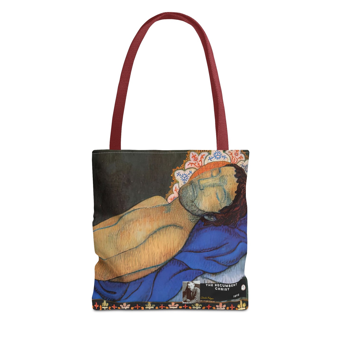 Filiger, Charles - The Recumbent Christ (1895) - Tote Bag
