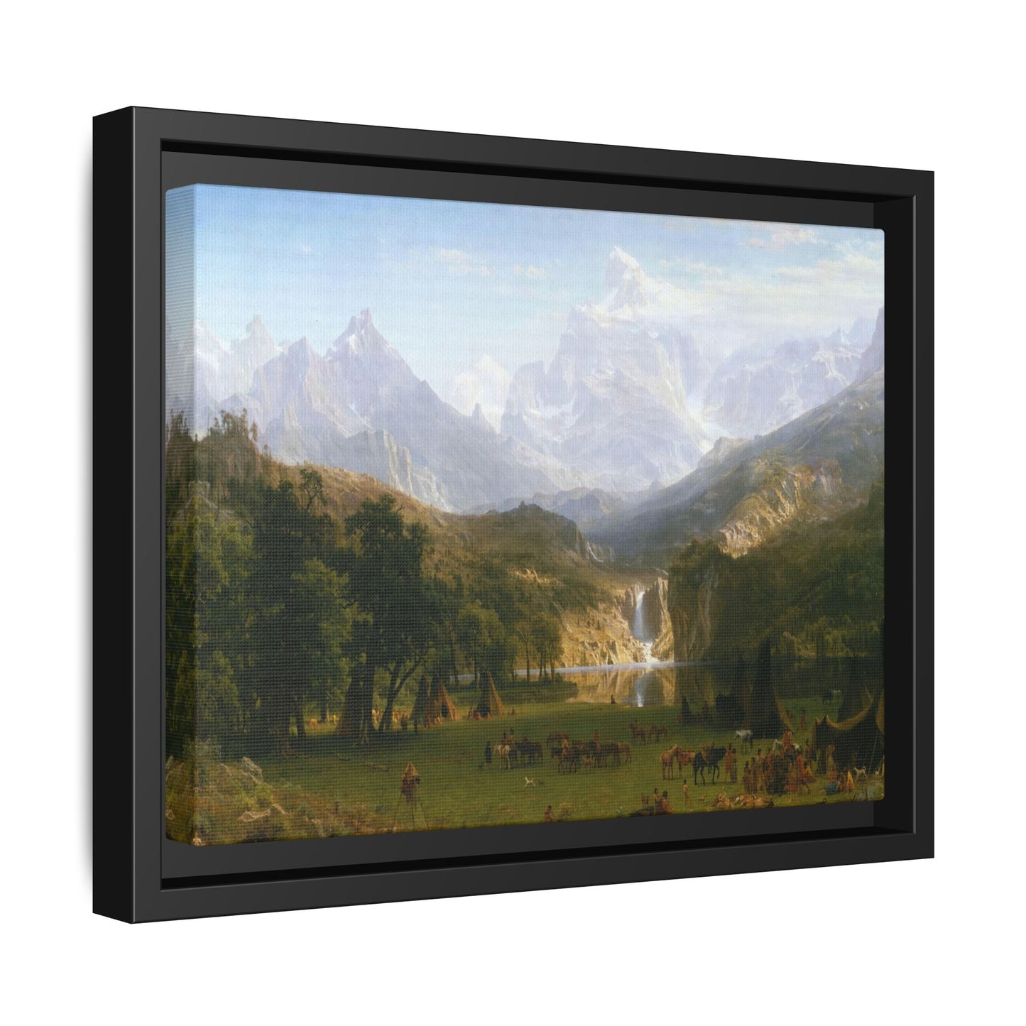 Bierstadt, Albert - The Rocky Mountains, Lander’s Peak (1863) - Matte Canvas, Framed