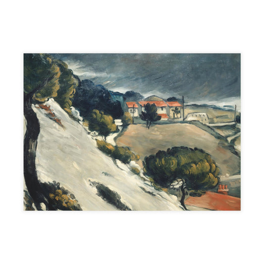 Cézanne, Paul - L’Estaque, Melting Snow (1870) - Postcard Bundles with Envelopes Included