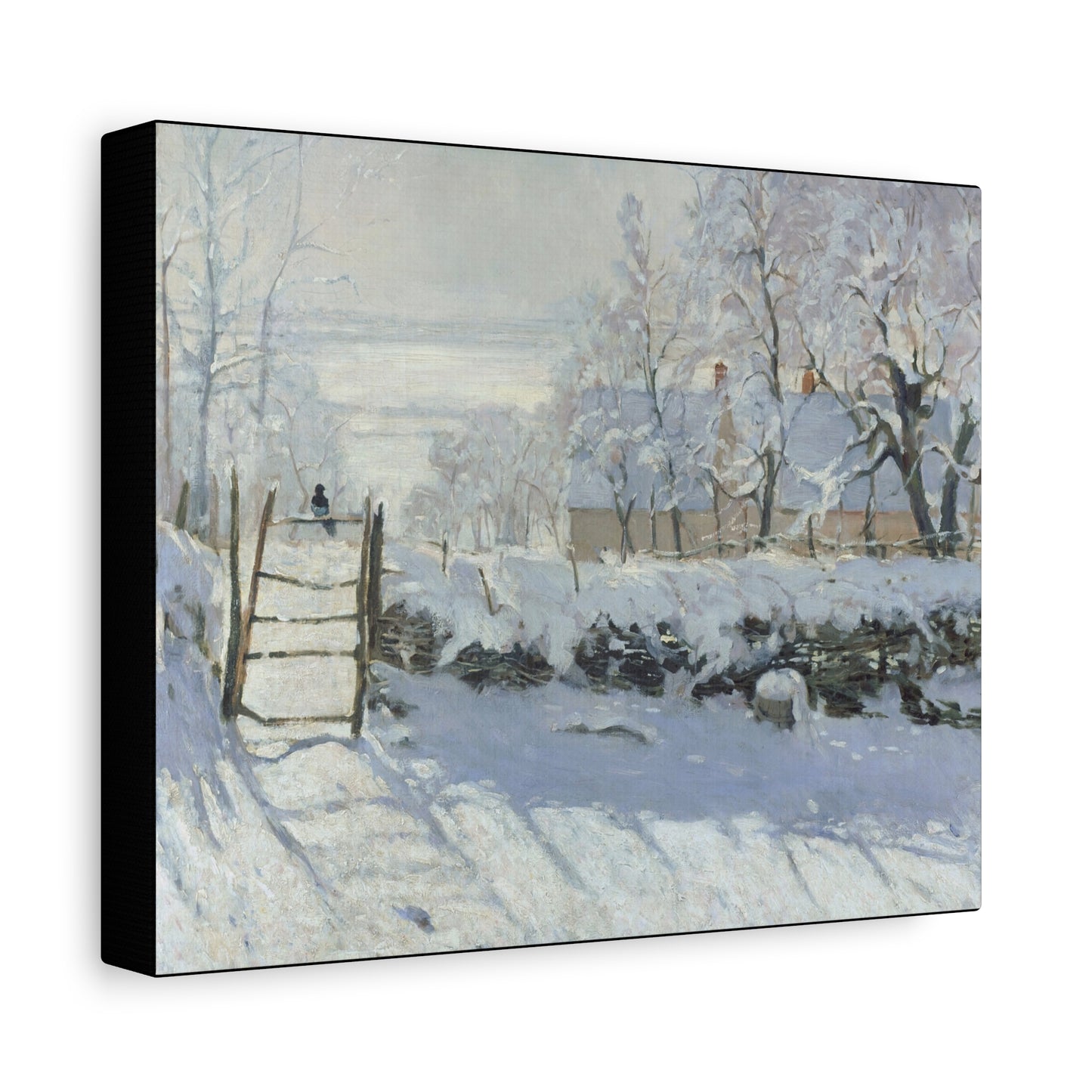 Monet, Claude - The Magpie (1868) - Canvas Block, unframed