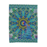 Melek Taus Mandala - Velveteen Plush Blanket