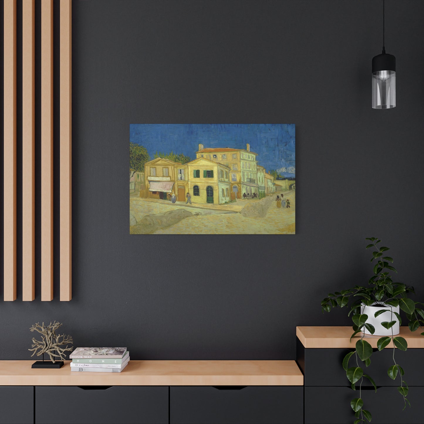 Van Gogh, Vincent - The Yellow House (1888)- Canvas Block, unframed