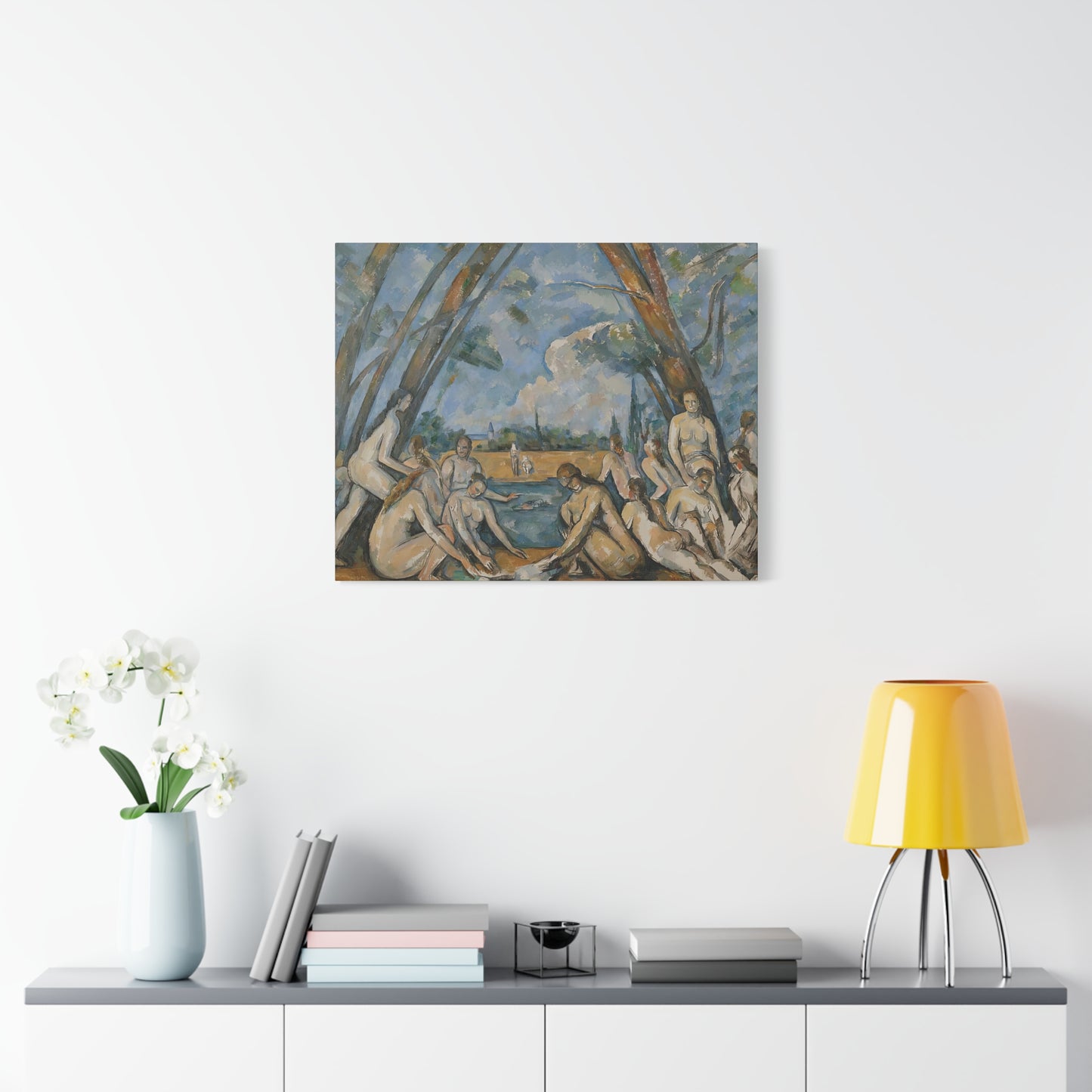 Cézanne, Paul - The Large Bathers (1906) - Canvas Block, unframed