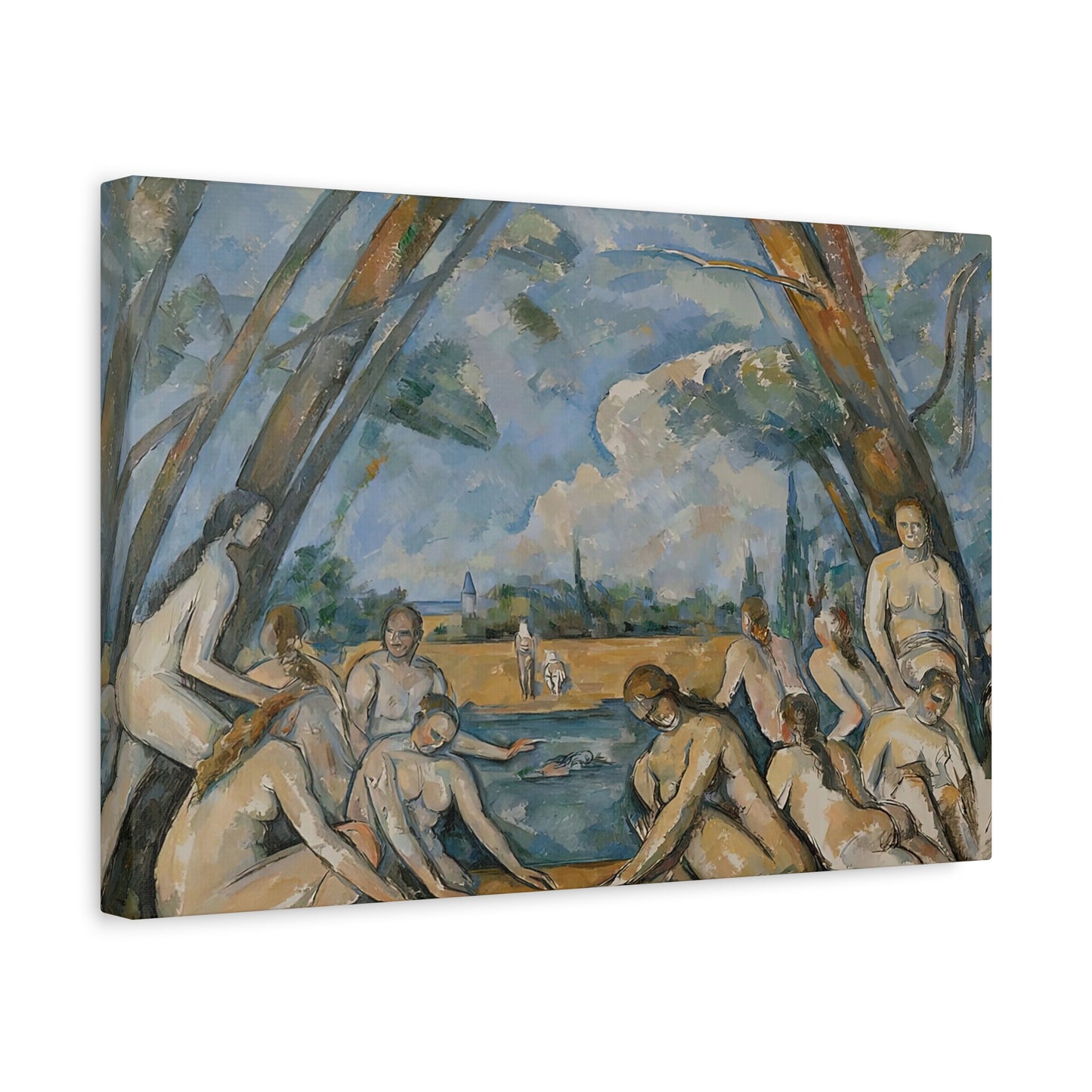 Cézanne, Paul - The Large Bathers (1906) - Canvas Block, unframed