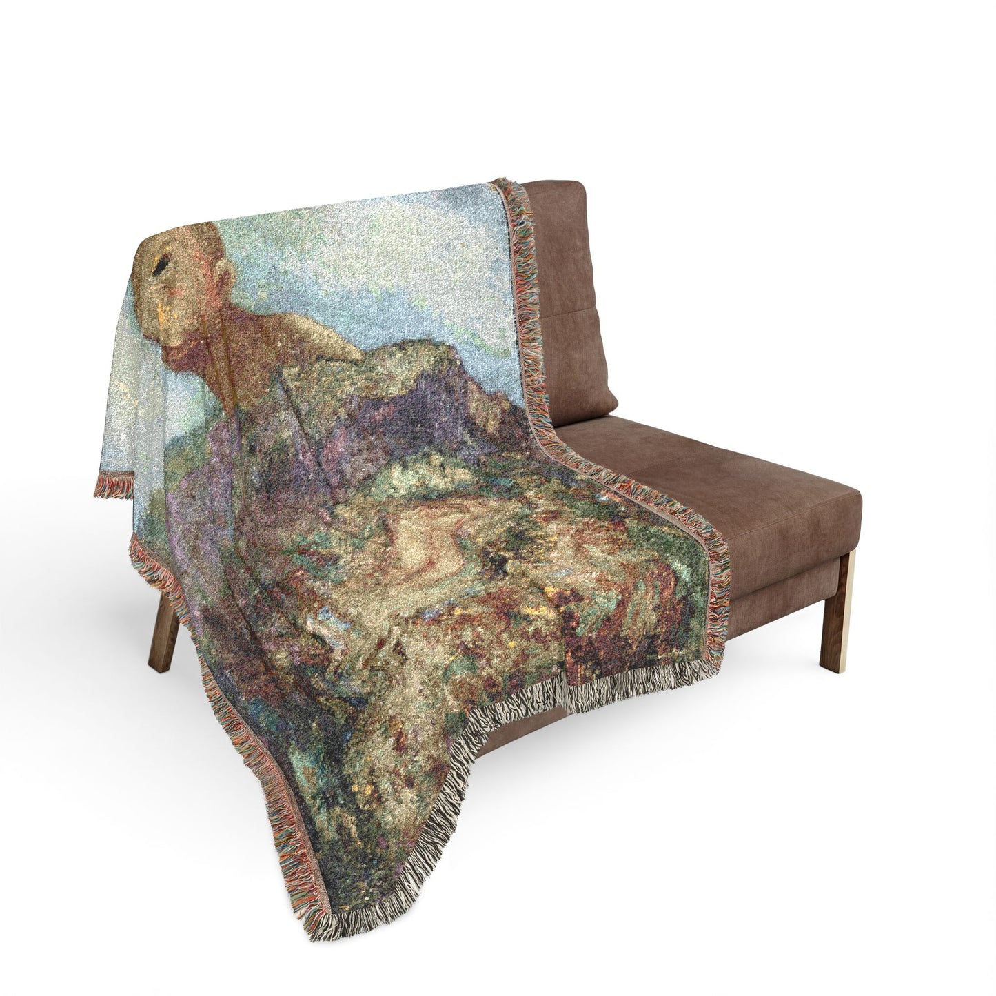 Redon, Odilon - The Cyclops (1914) - Woven Blanket