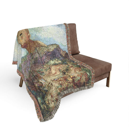 Redon, Odilon - The Cyclops (1914) - Woven Blanket