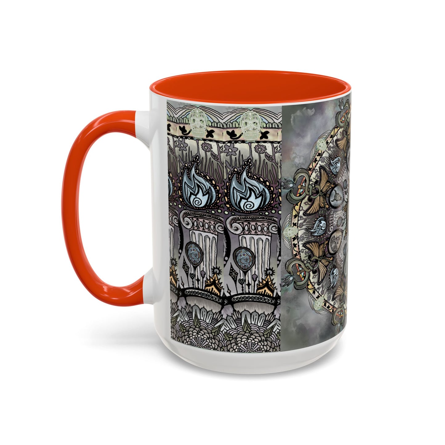 Pacio, Adam - Memento Mori Mandala - Colorful Accent Mugs
