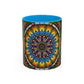 Pacio, Adam - Emerald Arrows Mandala - Colorful Accent Mugs