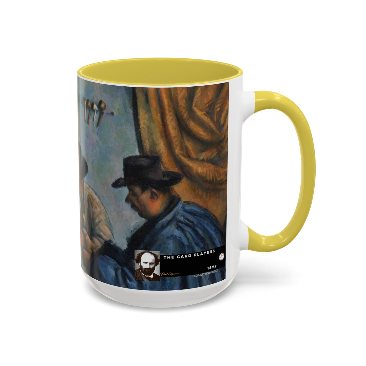 Cézanne, Paul - The Card Players (1892) - Colorful Accent Mugs