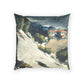 Cézanne, Paul - L’Estaque, Melting Snow (1870) - Poly Velvet Pillow