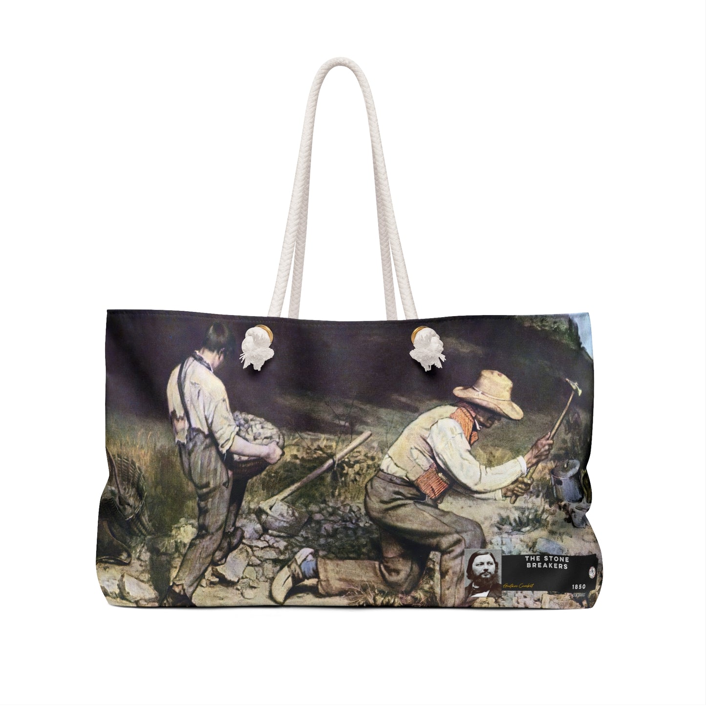 Courbet, Gustave - The Stone Breakers (1850) - Weekender Bag