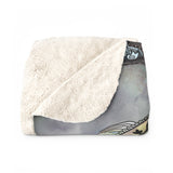 Memento Mori Mandala - Sherpa Fleece Blanket