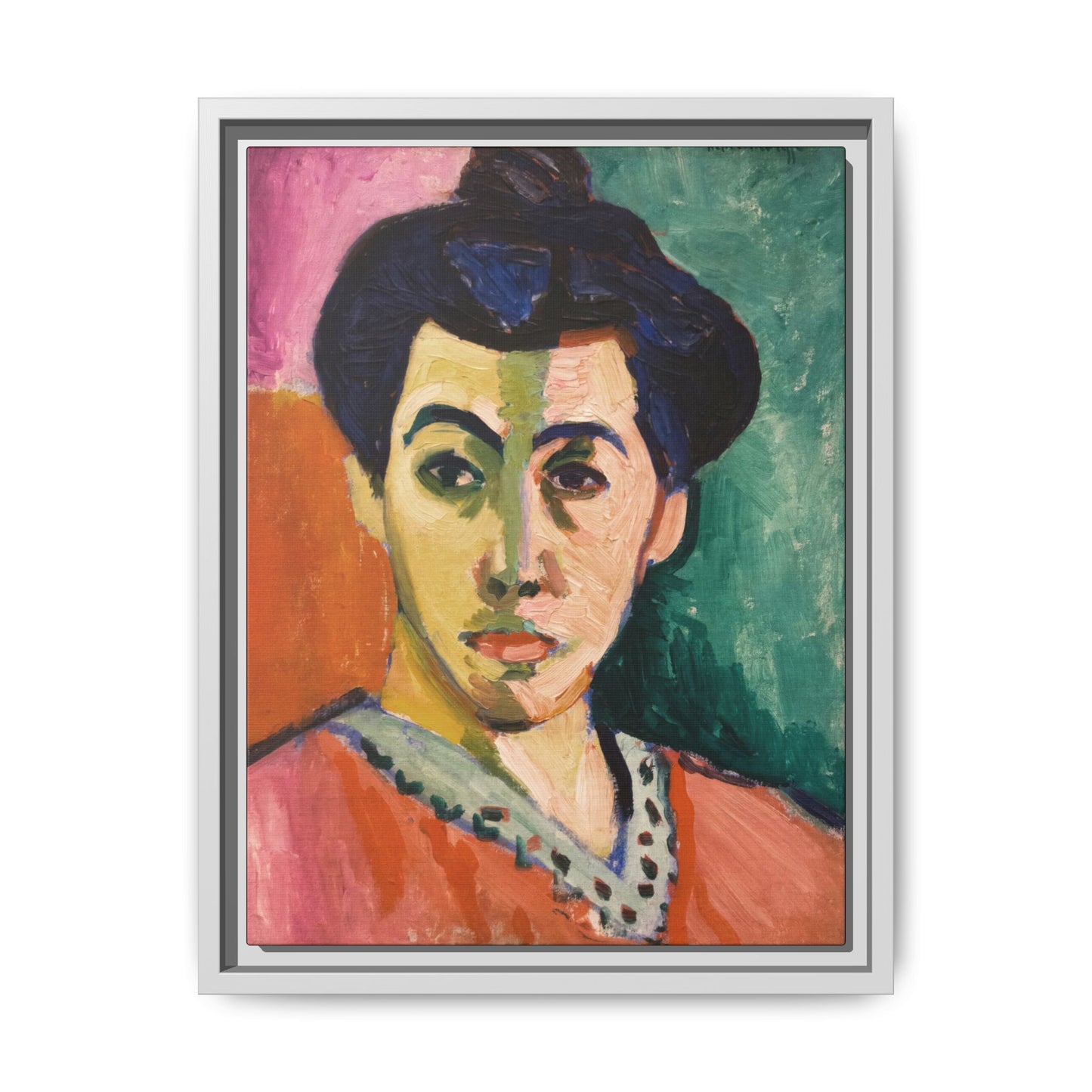 Matisse, Henri - The Green Stripe (1905) - Matte Canvas, Framed