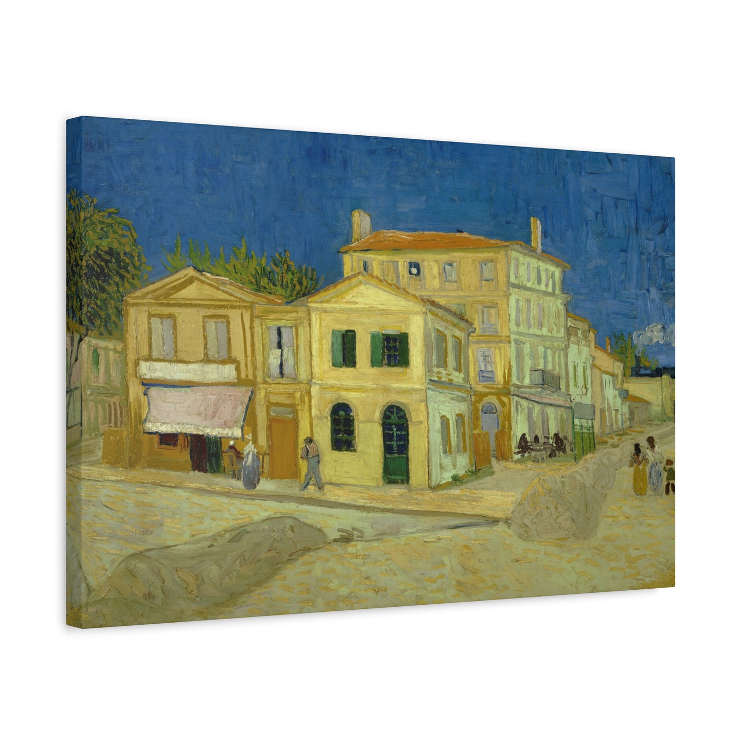 Van Gogh, Vincent - The Yellow House (1888)- Canvas Block, unframed