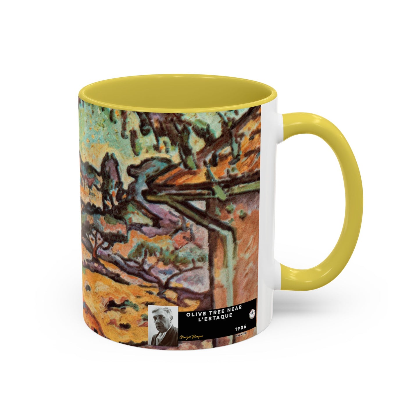 Braque, Georges - Olive Tree near L'Estaque (1906) - Colorful Accent Mugs