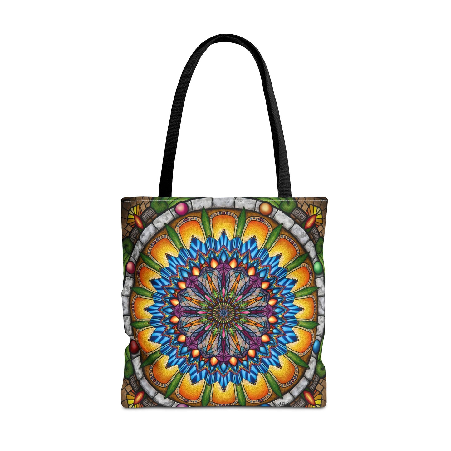 Pacio, Adam - Emerald Arrows Mandala - Tote Bag