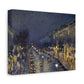 Pissarro, Camille - The Boulevard Montmartre At Night (1897) - Canvas Block, unframed