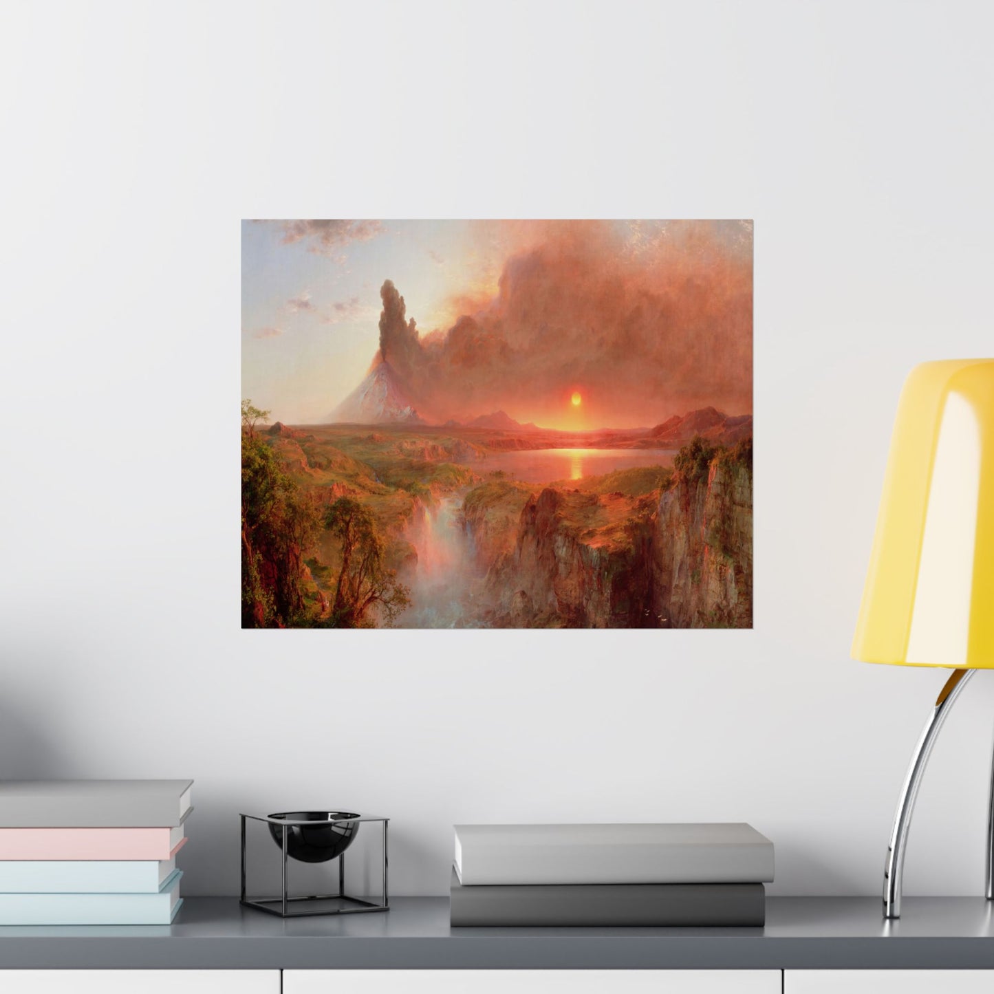 Church, Frederic Edwin - Cotopaxi -Eruption (1862) - Satin Posters