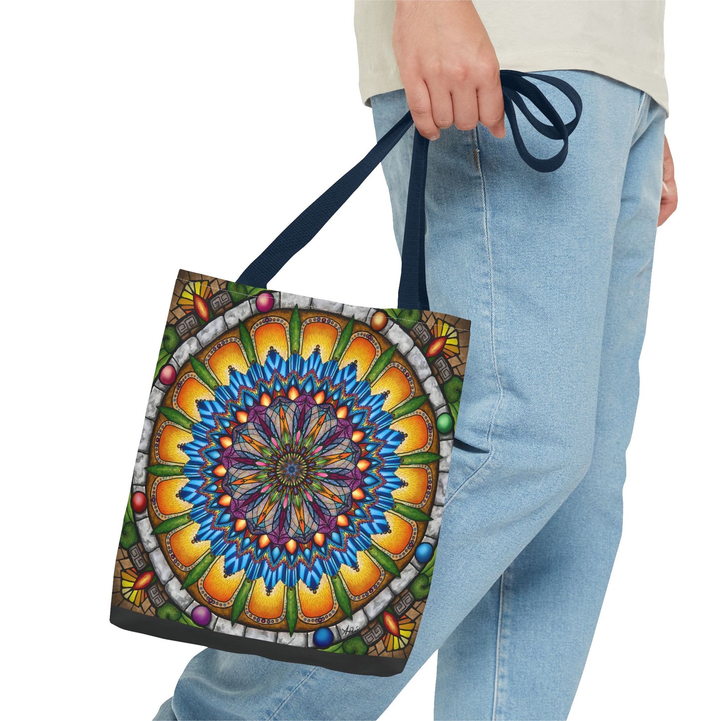 Pacio, Adam - Emerald Arrows Mandala - Tote Bag