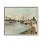 Morisot, Berthe - The Harbor at Lorient (1869) - Matte Canvas, Framed