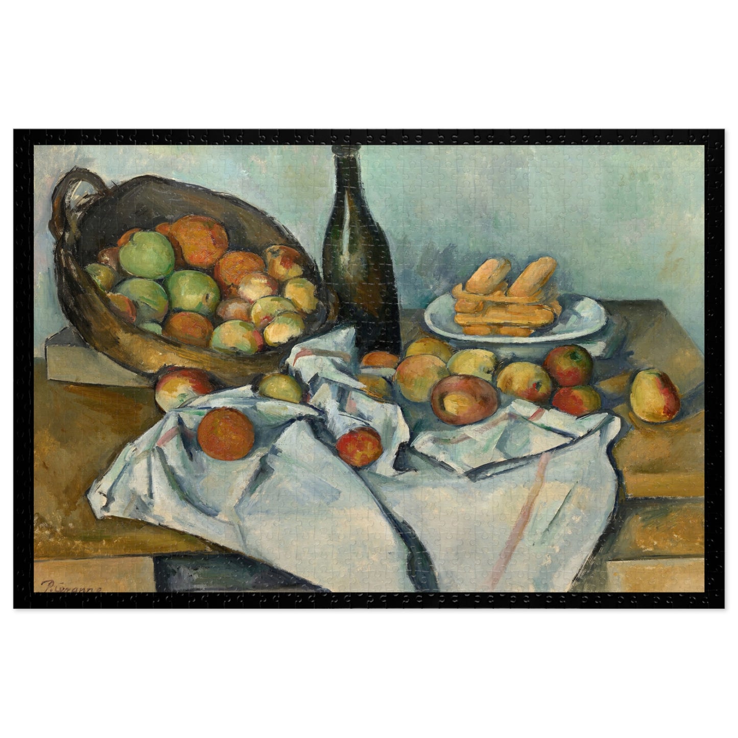 Cézanne, Paul - Basket of Apples (1893) - 1000pc Jigsaw Puzzle