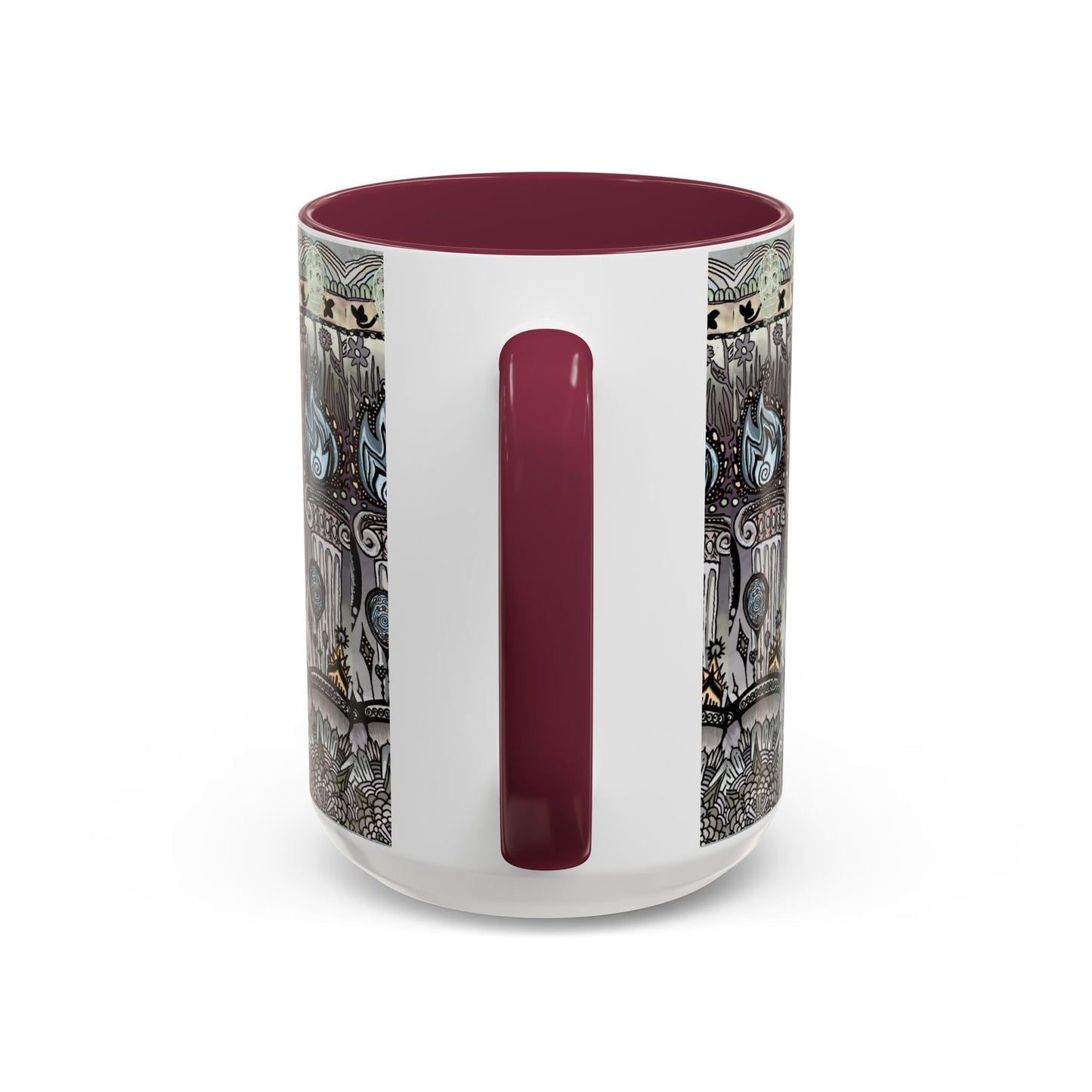Pacio, Adam - Memento Mori Mandala - Colorful Accent Mugs
