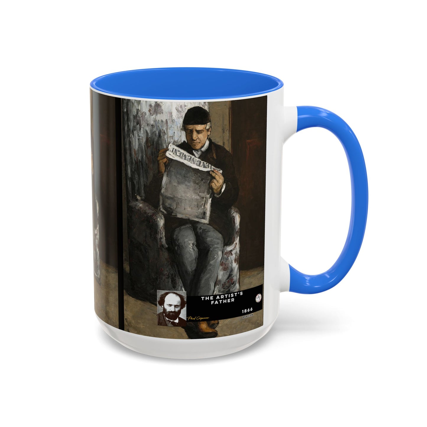 Cézanne, Paul - The Artist’s Father (1866) - Colorful Accent Mugs